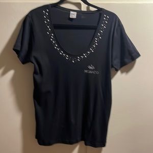 New Monaco T-shirt with embellishments.